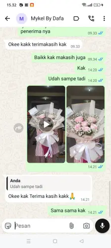 Testimonial Buket Bunga alamendah