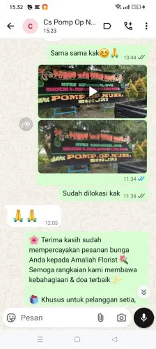 Testimonial Papan Bunga alamendah