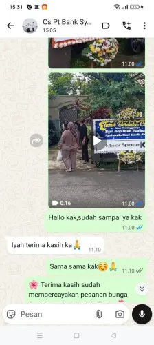 Testimonial Papan Bunga alamendah